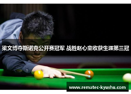 梁文博夺斯诺克公开赛冠军 战胜赵心童收获生涯第三冠